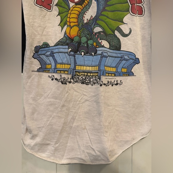 Vintage 1981 The Rolling Stones Tour Baseball Raglan 3/4 Tee Medium - Picture 3 of 6